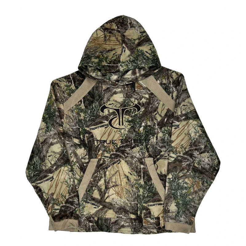 True Timber Camo Fleece - Large Green Polyester