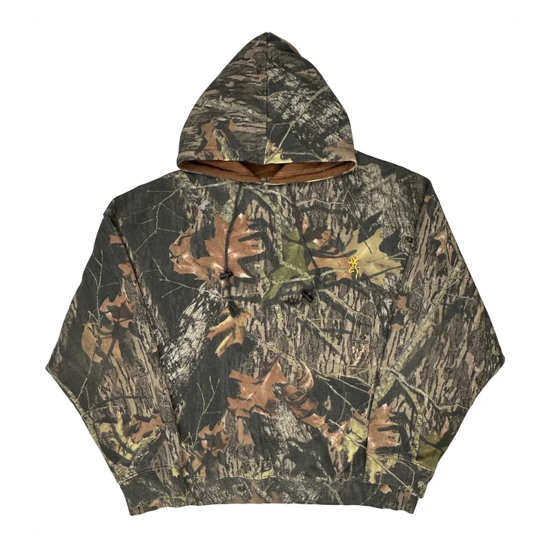 Unbranded Camo Hoodie - 2XL Green Cotton