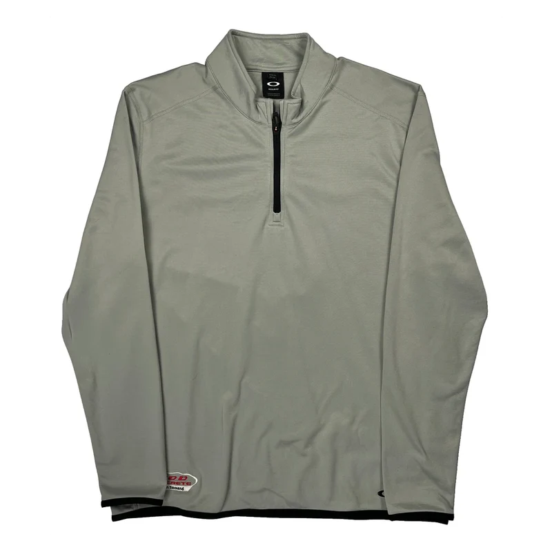 Oakley 1/4 Zip - XL Grey Polyester