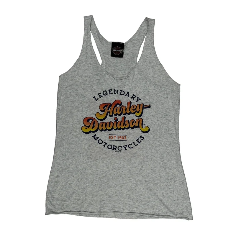 Motorcycles Harley Davidson Vest - XS Grey Cotton