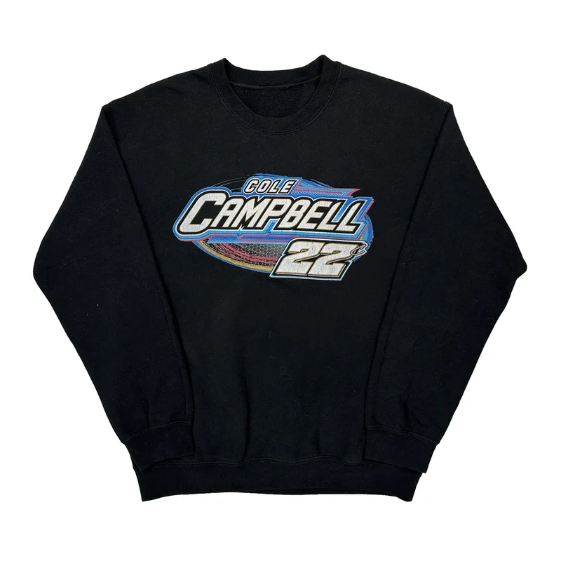Cole Campbell 22 Unbranded Graphic Sweatshirt - Medium Black Cotton