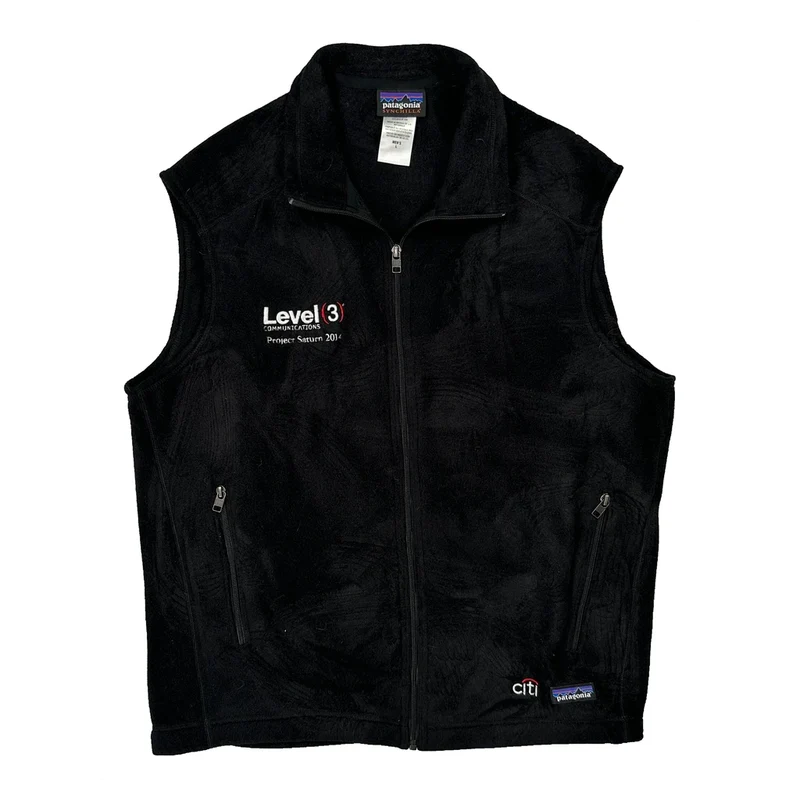 Level 3 Communications Project Saturn 2014 Patagonia Fleece Vest - Large Black Polyester