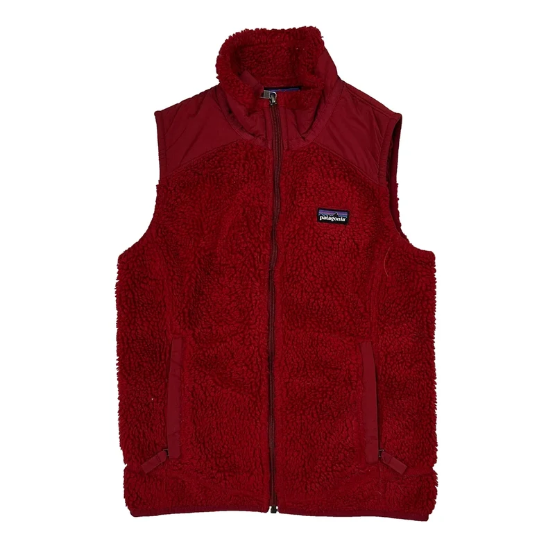 Patagonia Fleece Vest - Small Red Polyester