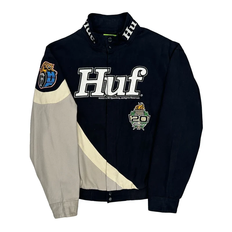 20Th Anniversary Huf Graphic Jacket - Medium Black Cotton