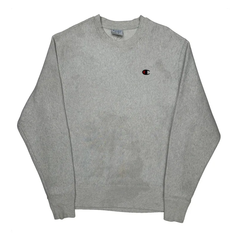 Reverse Weave Champion Sweatshirt - Large Gray Cotton