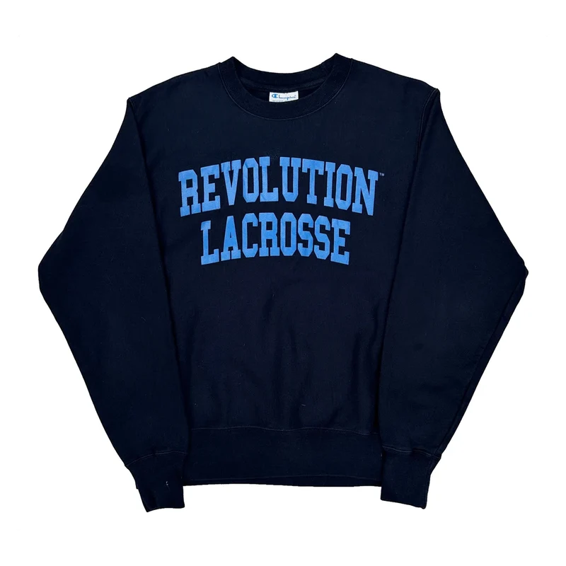 Reverse Weave Champion College Sweatshirt - Medium Black Cotton Blend