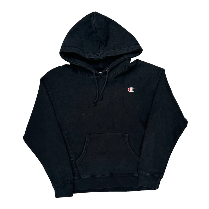 Reverse Weave Champion Hoodie - Medium Black Cotton