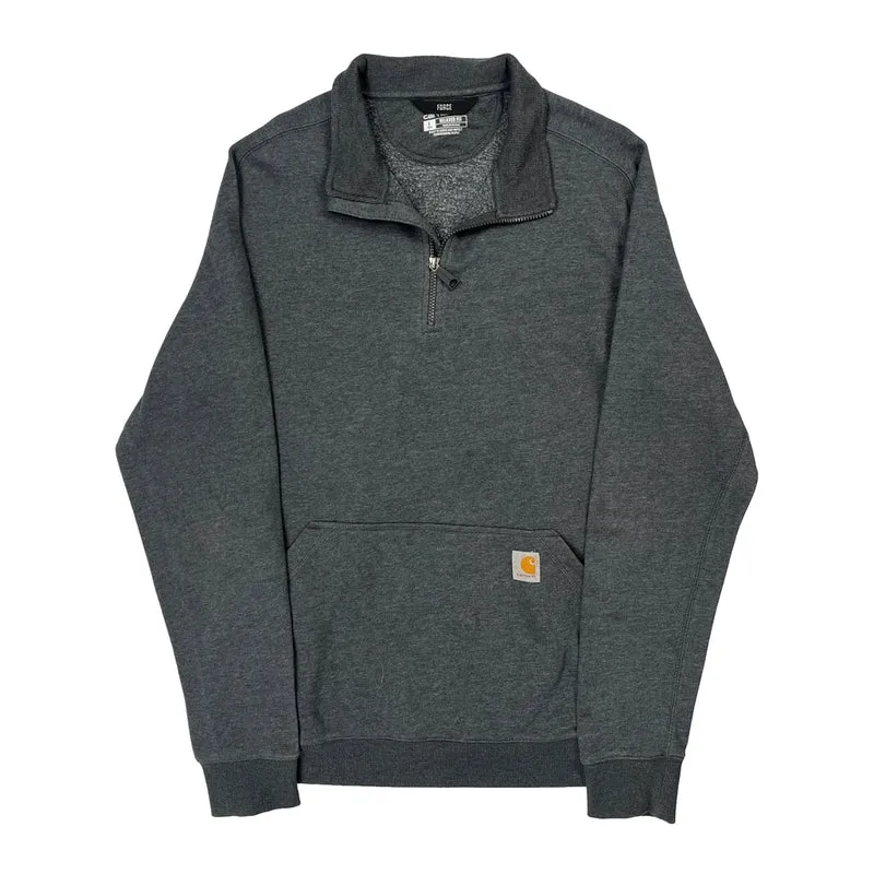 Carhartt Tall 1/4 Zip - Large Gray Cotton Blend