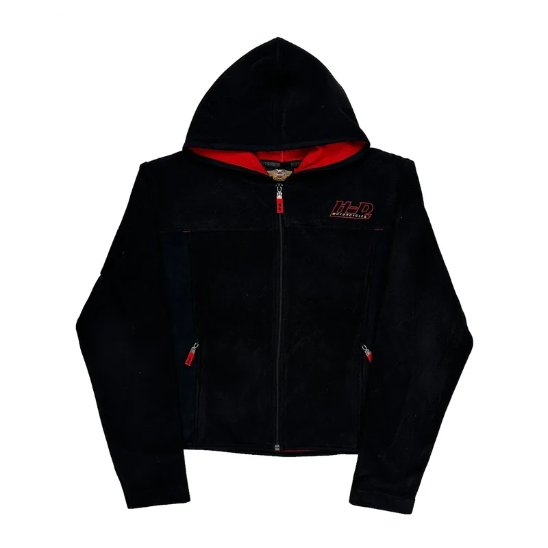 An American Legend Harley Davidson Hoodie - Large Black Polyester