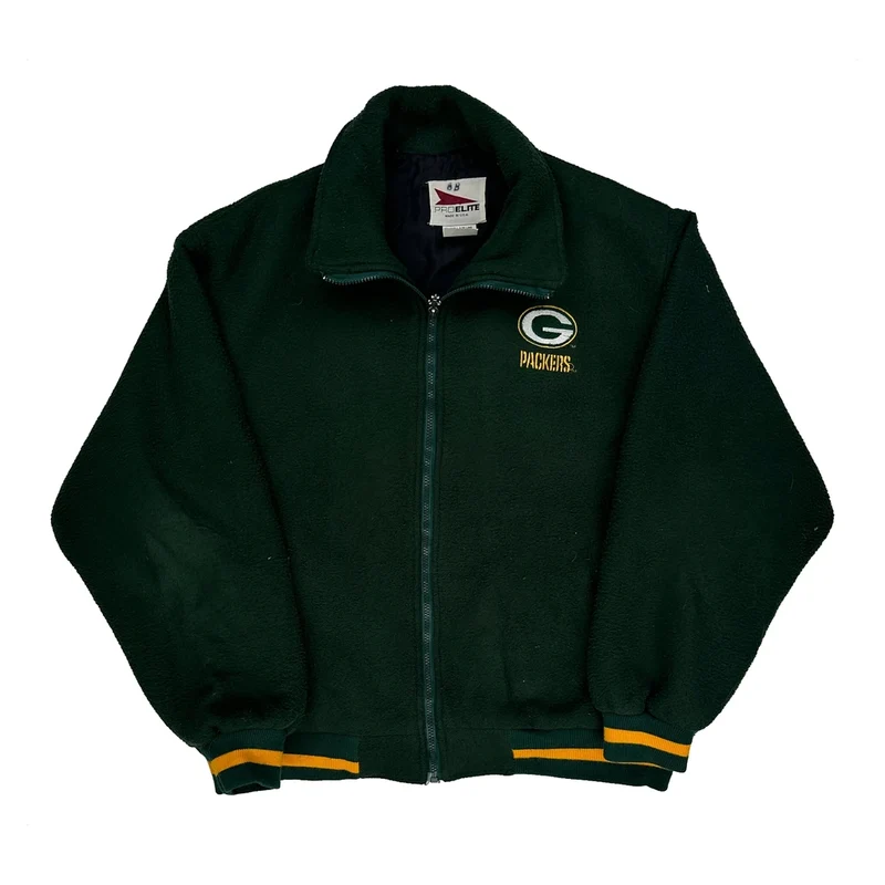 Green Bay Packers Pro Elite Football Fleece Jacket - XL Green Polyester