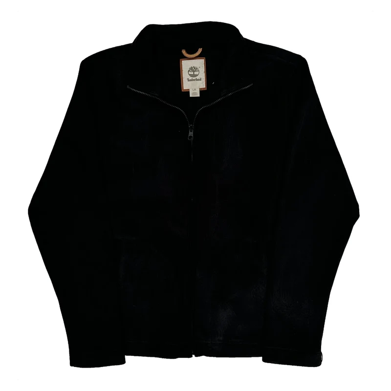 Timberland Fleece Jacket - Large Black Polyester