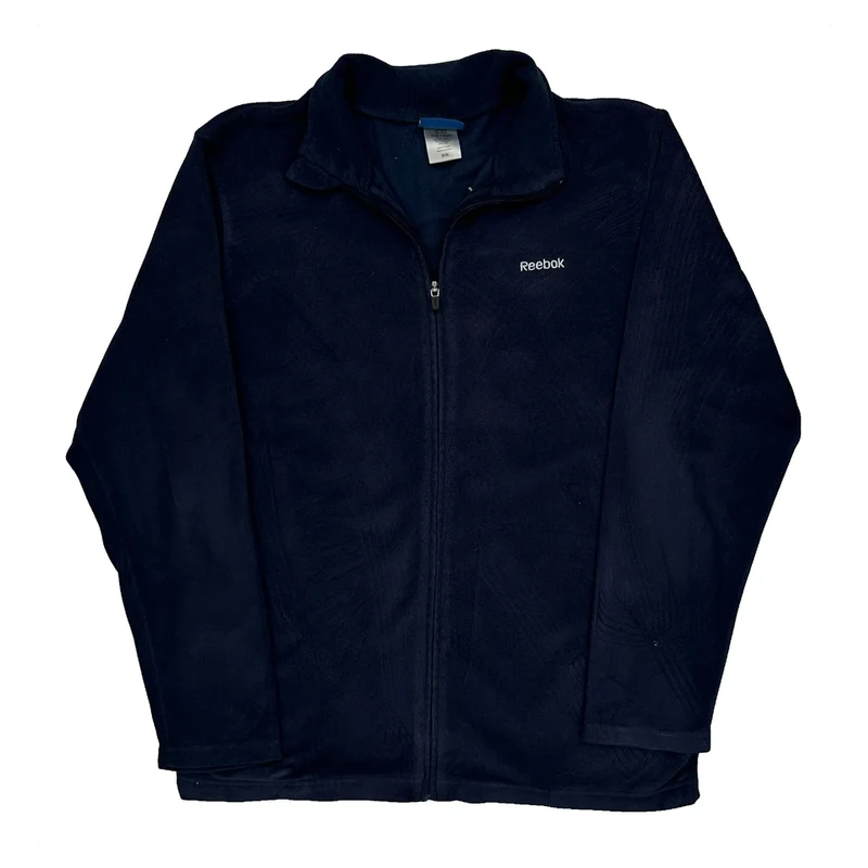 Reebok Fleece Jacket - Medium Navy Polyester