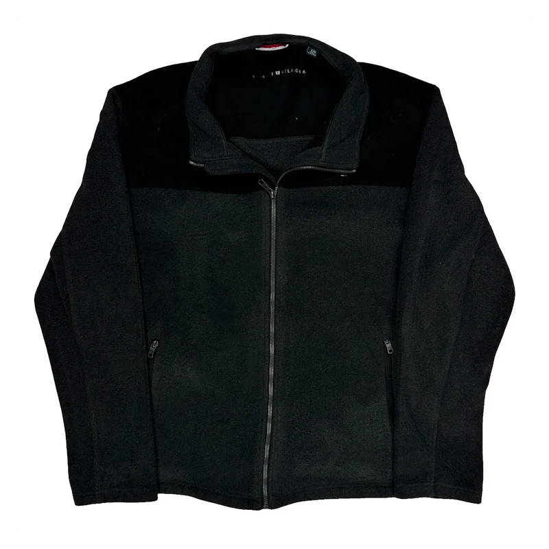 Tommy Hilfiger Fleece Jacket - 2XL Black Polyester