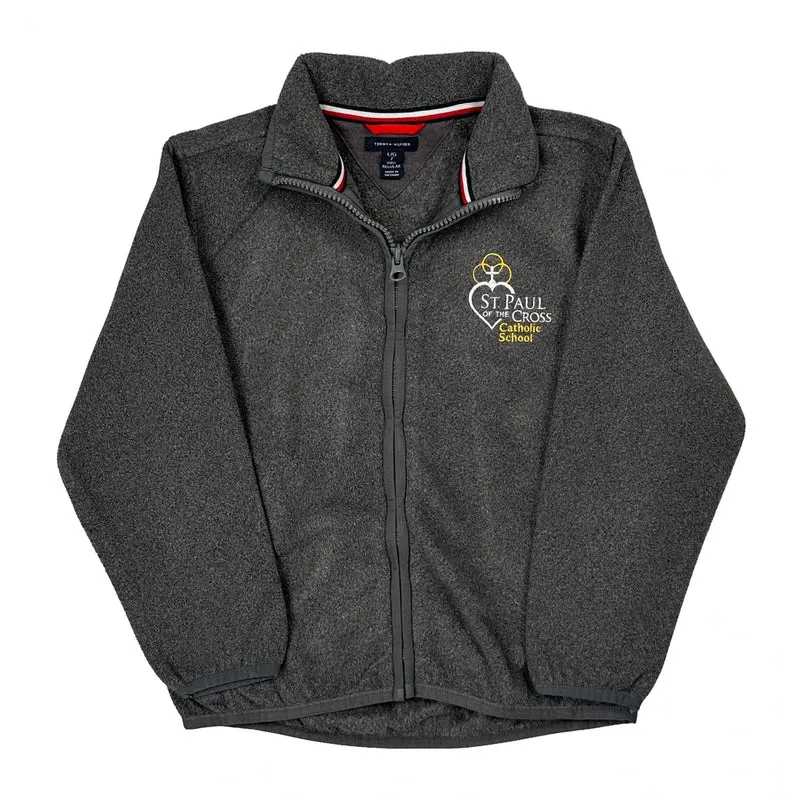 Age 7 Tommy Hilfiger Fleece Jacket - Large Grey Polyester