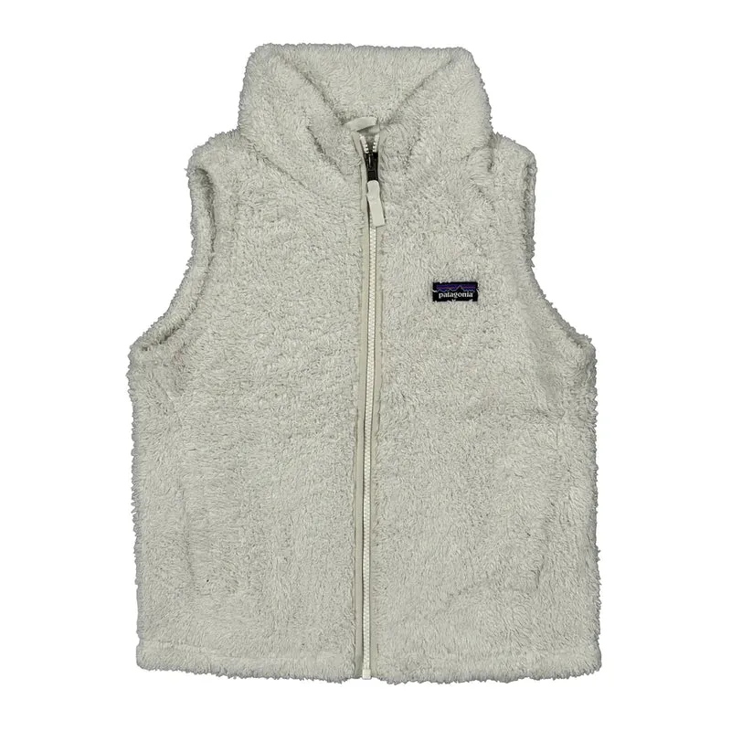 Age 10 Patagonia Fleece Gilet - Medium White Polyester