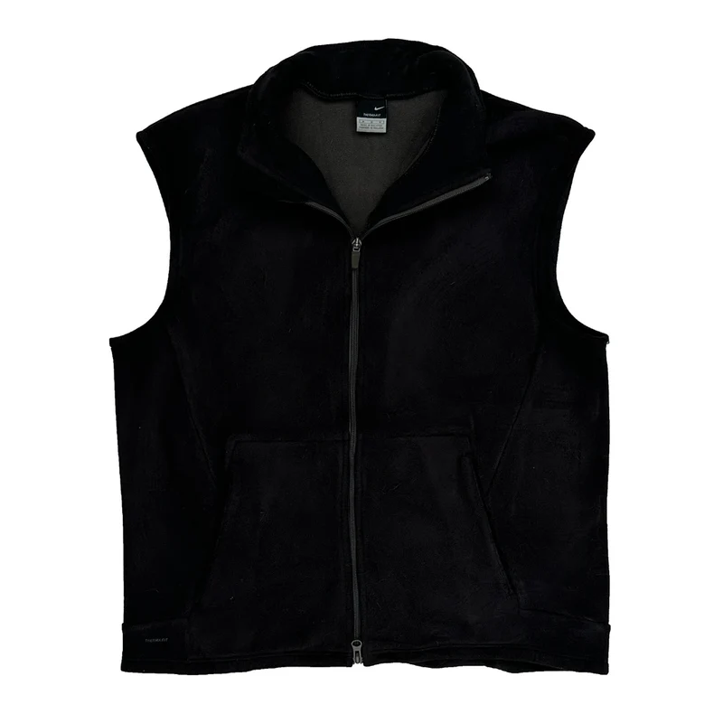 Nike Fleece Gilet - Medium Black Polyester