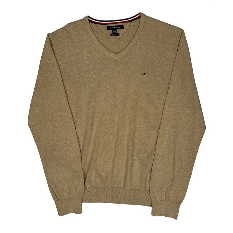 Tommy Hilfiger Jumper - XL Beige Cotton