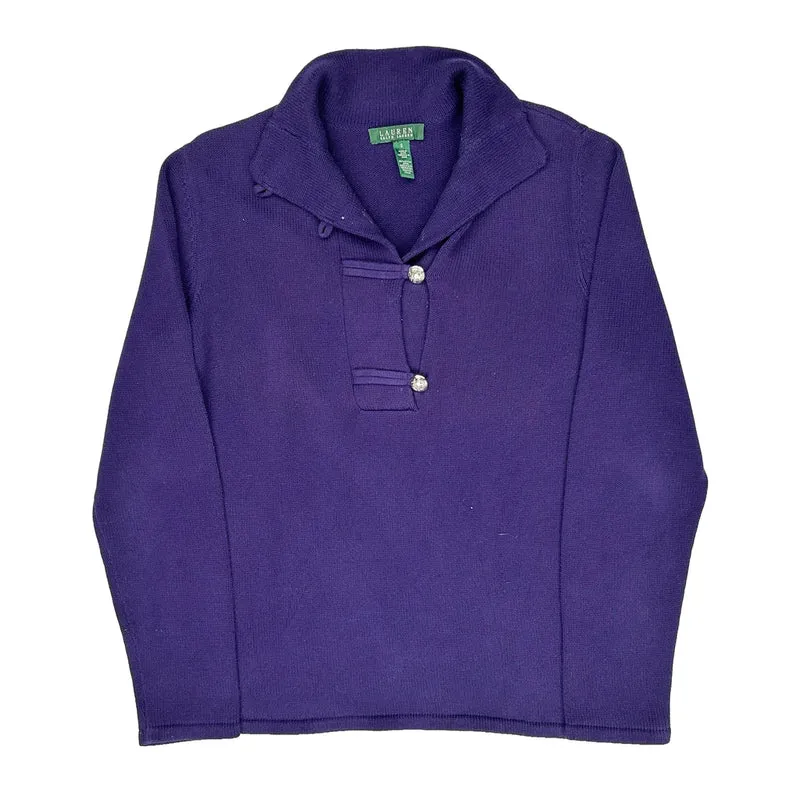 Ralph Lauren Jumper - Small Purple Cotton