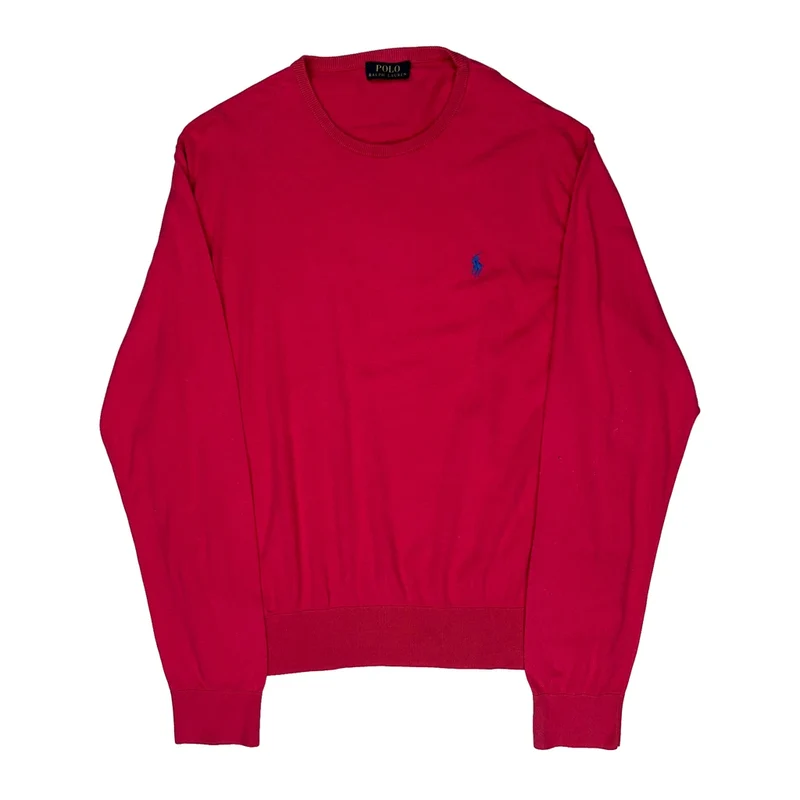 Polo By Ralph Lauren Jumper - XL Red Cotton