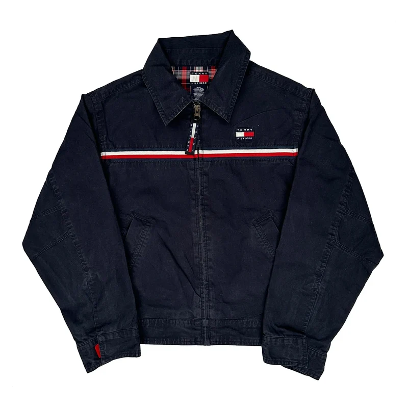 Age 6-7 Tommy Hilfiger Jacket - Small Navy Cotton