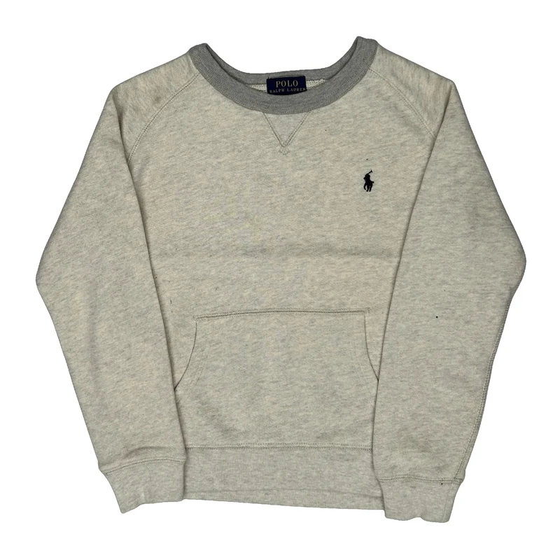 Age 6 Polo By Ralph Lauren Sweatshirt - Small Grey Cotton