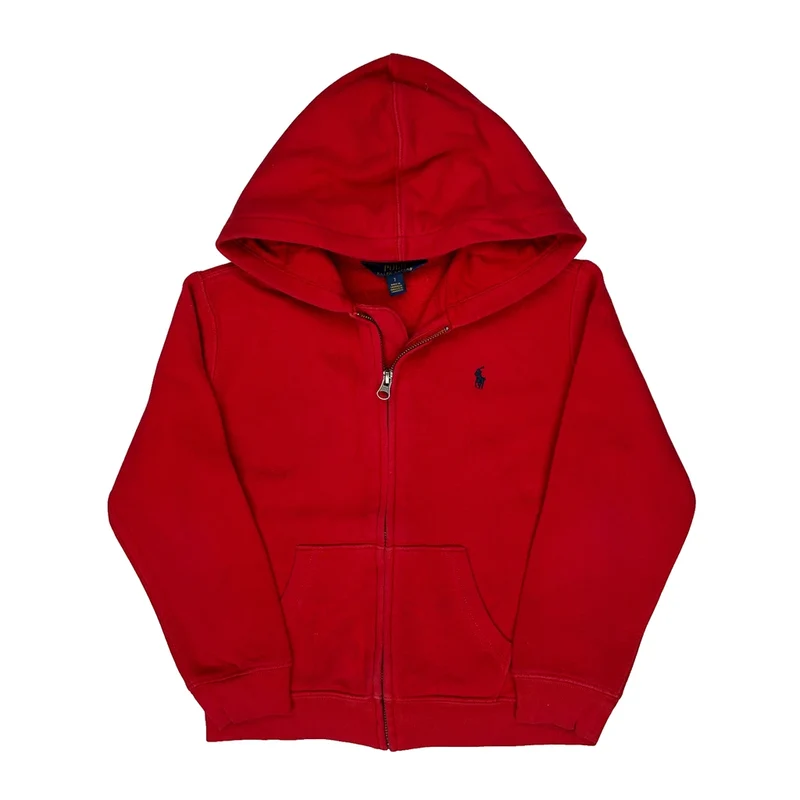 Age 6 Polo By Ralph Lauren Hoodie - Small Red Cotton