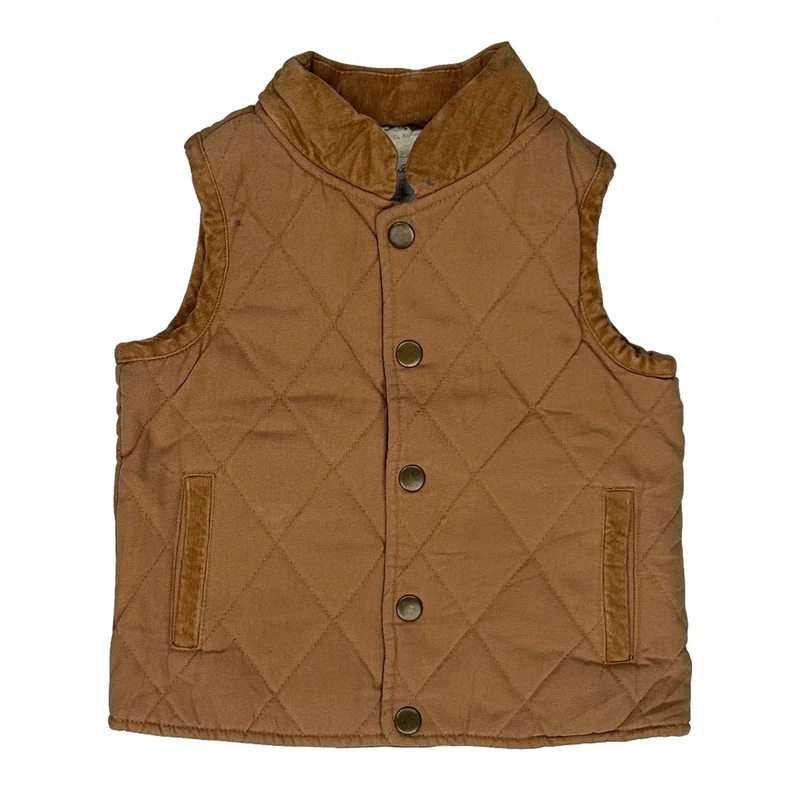 Age 1-2 Yrs Tommy Bahama Gilet - XS Brown Cotton
