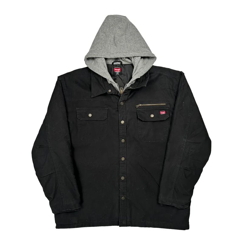 Wrangler Workwear Jacket - XL Black Cotton