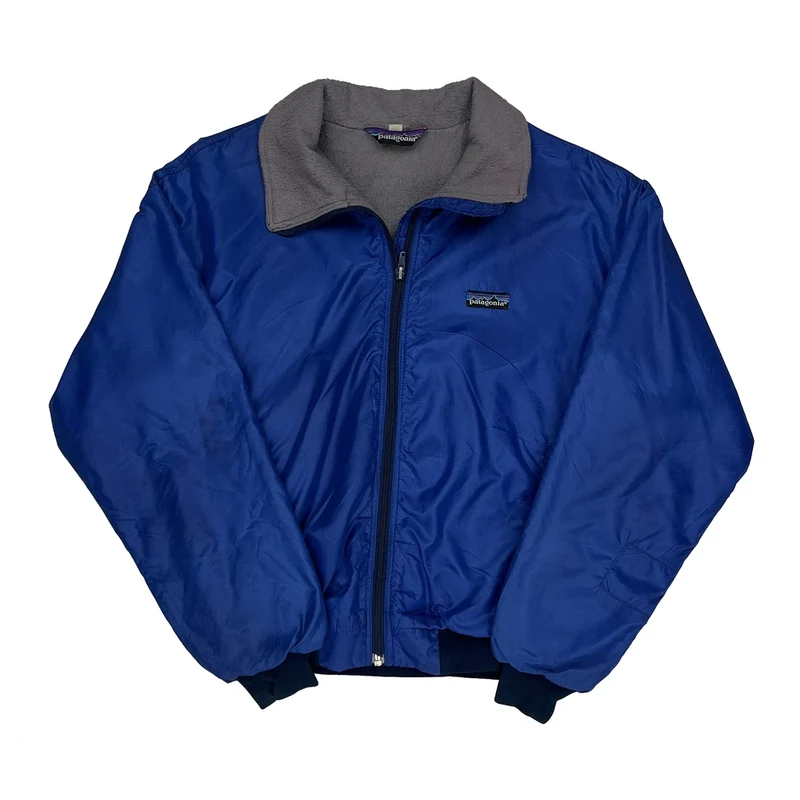 Made In USA Patagonia Reversible Jacket - Medium Blue Polyester