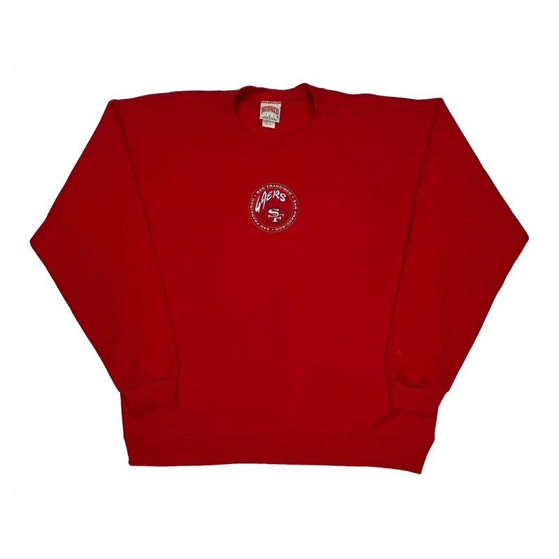 San Francisco 49Ers Nutmeg Football Sweatshirt - XL Red Cotton