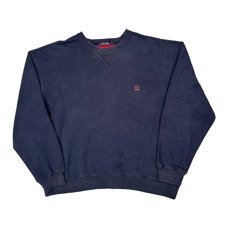 Tommy Hilfiger Sweatshirt - XL Navy Cotton Blend