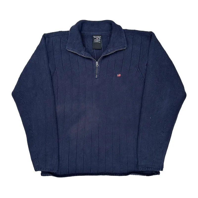 Polo By Ralph Lauren 1/4 Zip - 2XL Navy Cotton