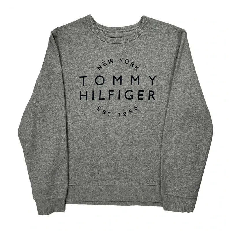 Tommy Hilfiger Sweatshirt - Large Gray Cotton