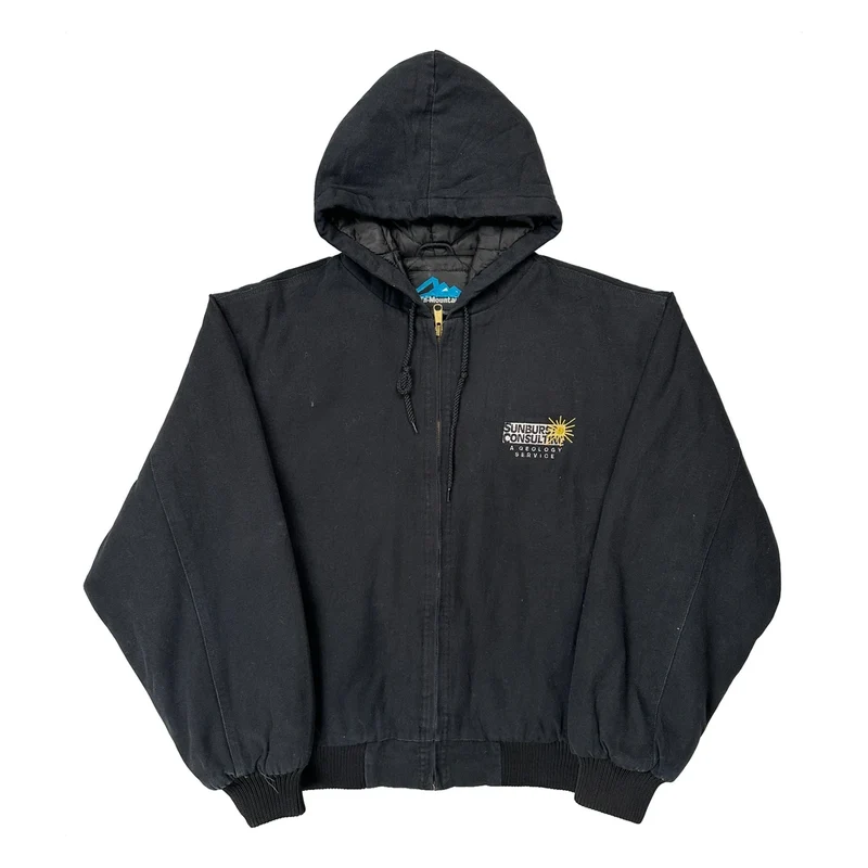 Tri-Mountain Jacket - Large Black Cotton Blend