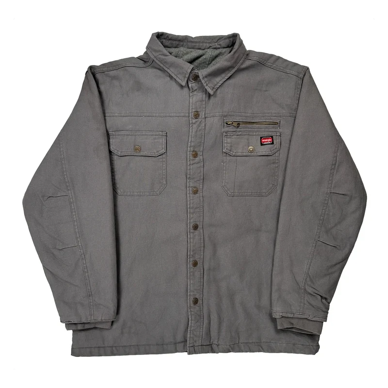 Wrangler Jacket - Large Gray Cotton
