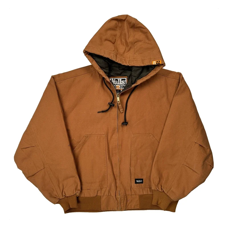 Walls Jacket - Large Brown Cotton