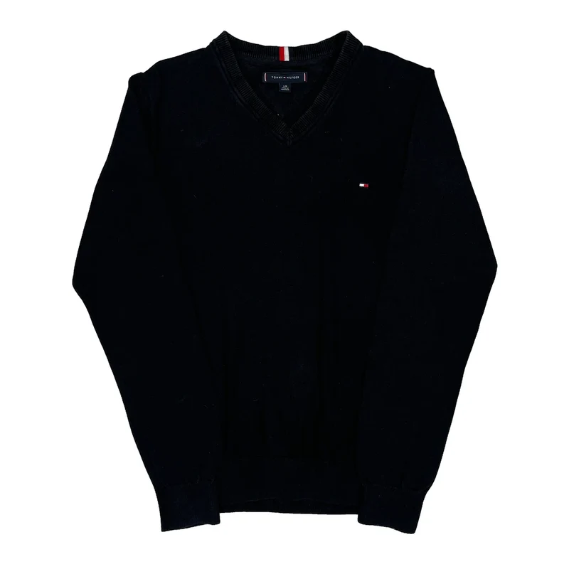 Tommy Hilfiger Jumper - Large Black Cotton