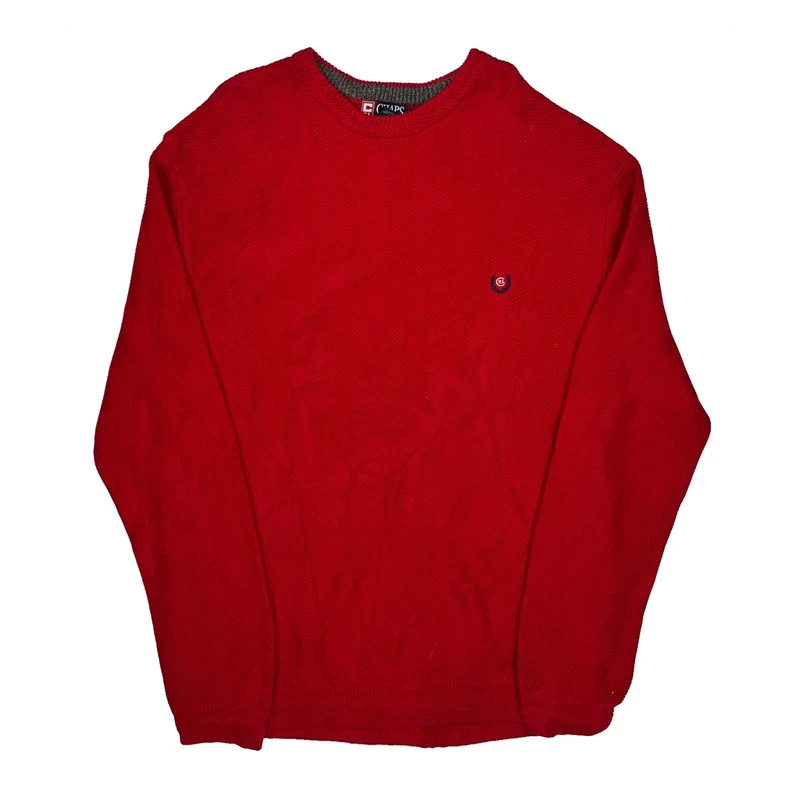 Chaps Ralph Lauren Jumper - XL Red Cotton