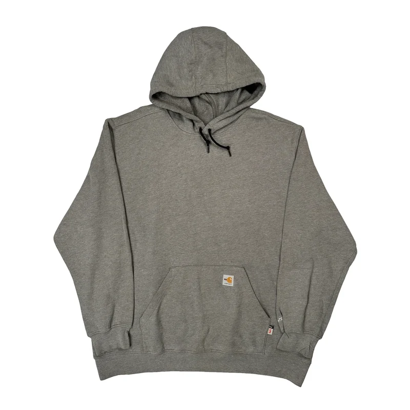 Carhartt Hoodie - 2XL Grey Cotton