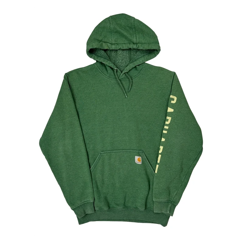Carhartt Hoodie - Small Green Cotton