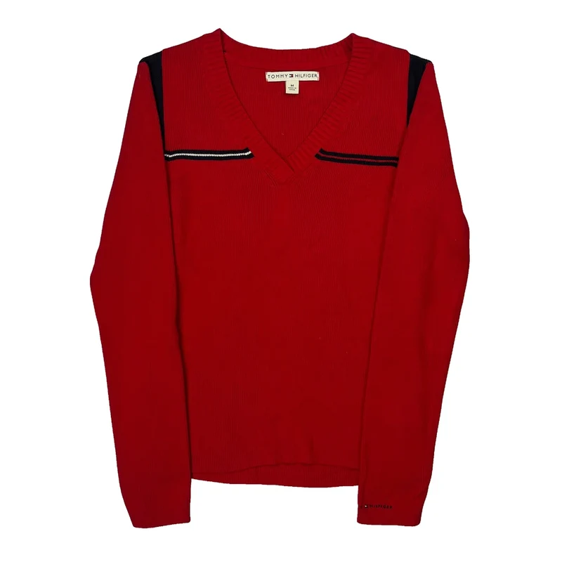 Tommy Hilfiger Jumper - Medium Red Cotton