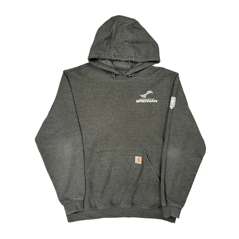 Essential Workers Covid-19 Carhartt Graphic Hoodie - Large Grey Cotton