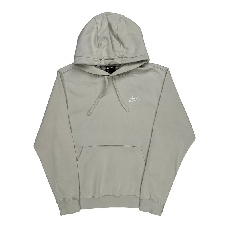 Nike Hoodie - Small Grey Cotton