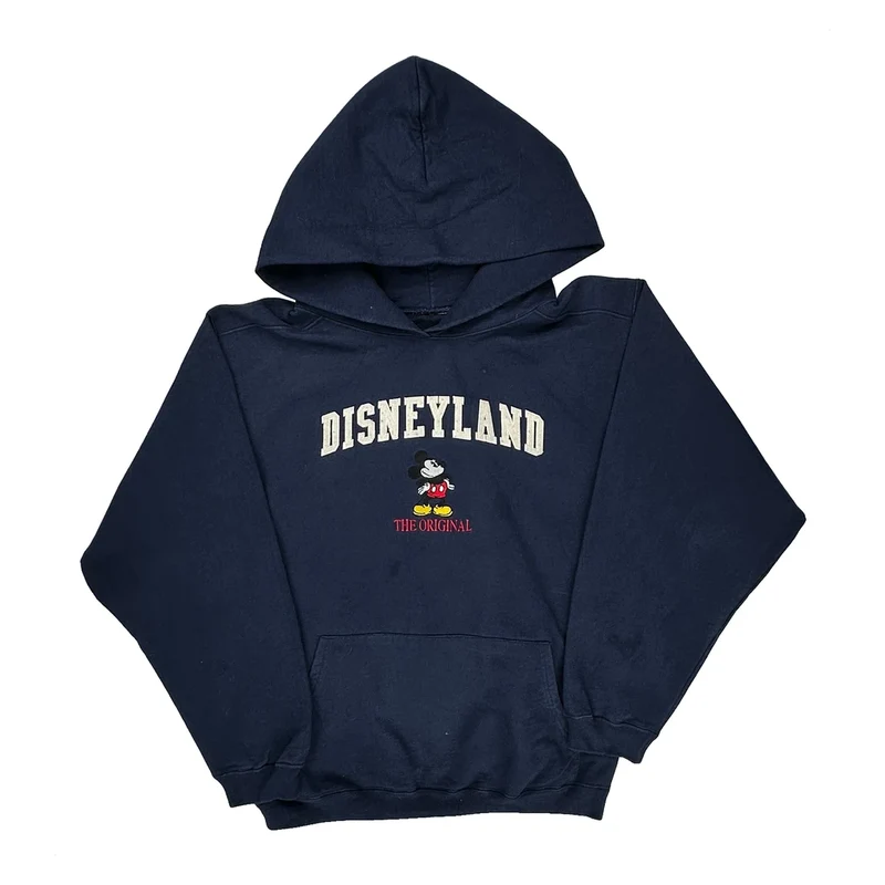 The Original Disney Graphic Hoodie - Small Navy Cotton