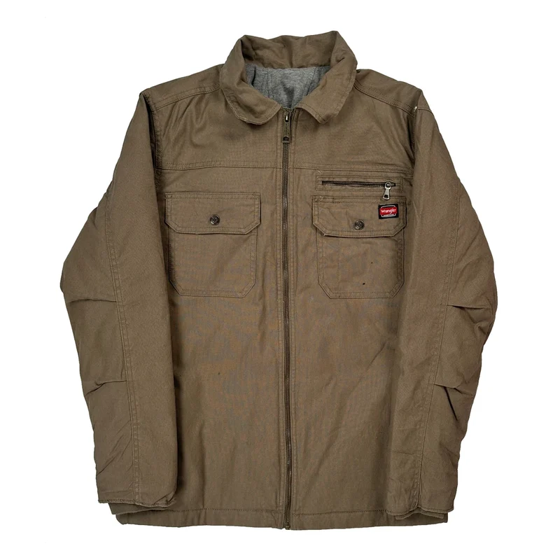 Wrangler Jacket - Small Brown Polyester