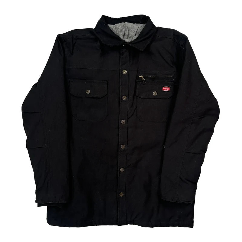 Wrangler Jacket - Medium Black Cotton