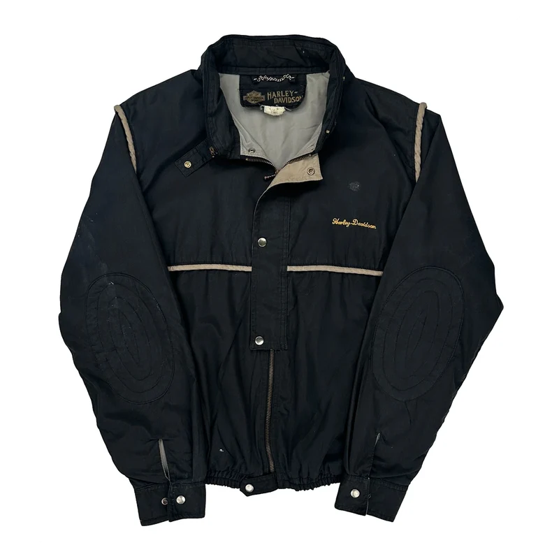 Harley Davidson Jacket - Small Black Polyester