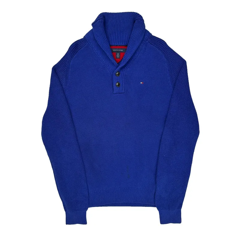Tommy Hilfiger 1/4 Zip - XL Blue Cotton