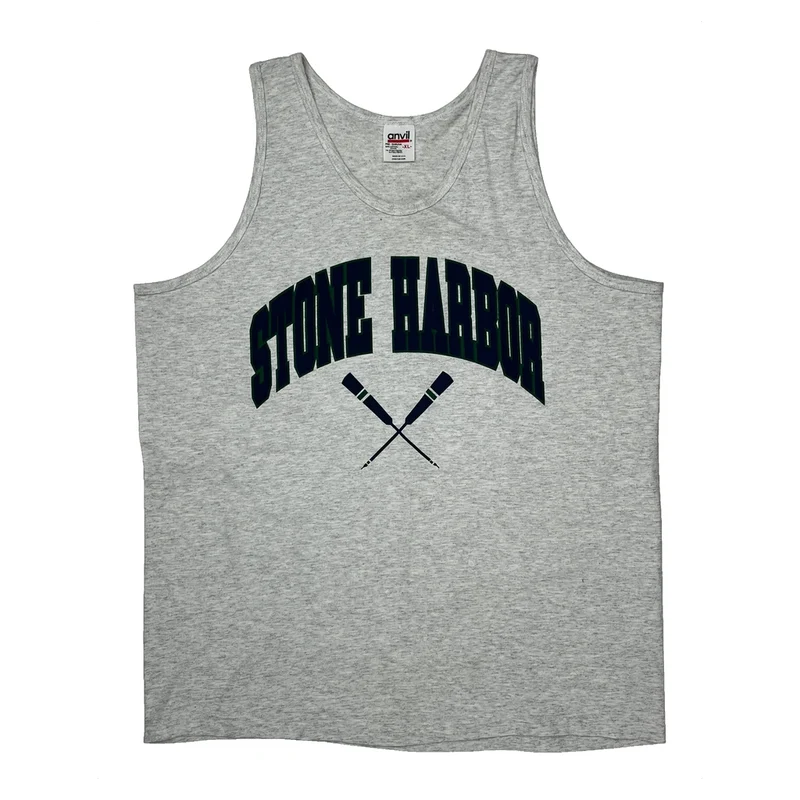 Stone Harbor Anvil Single Stitch Vest - XL Grey Cotton