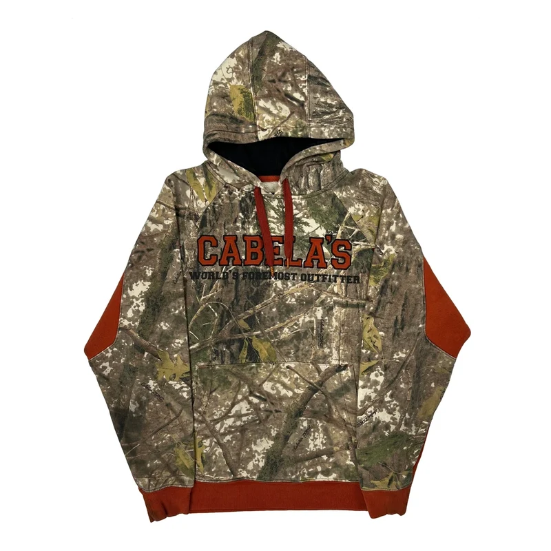 Cabelas Camo Hoodie - Medium Camo Cotton